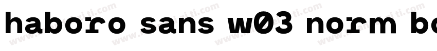 haboro sans w03 norm bold字体转换
